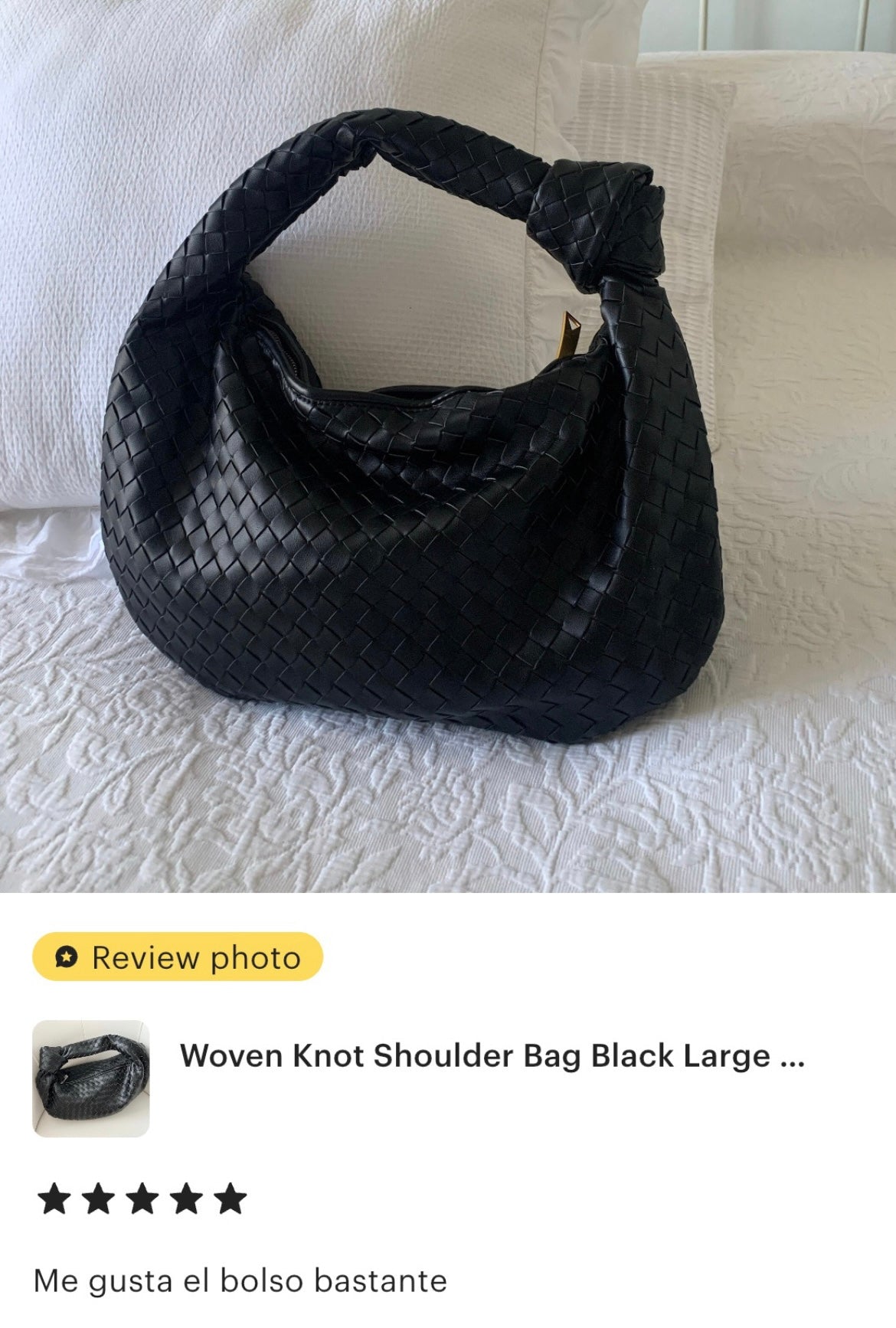 Everyday Woven Bag with Knot Detail Braid Clutch
