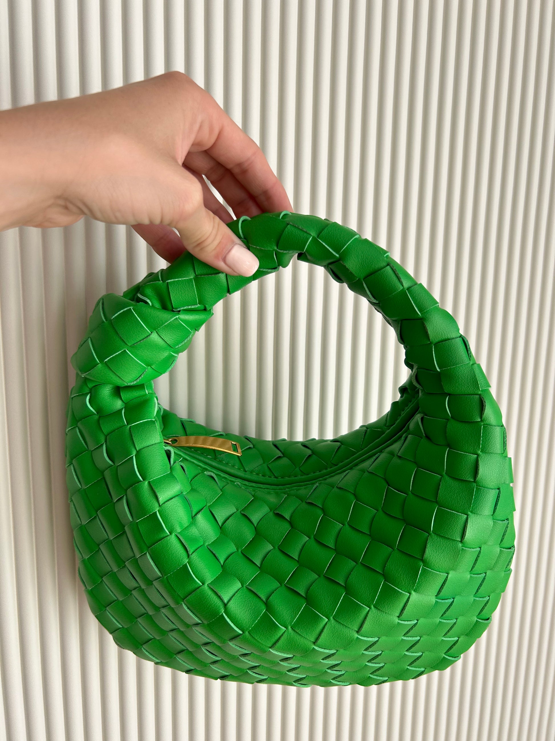 Colourful Boho Chic Woven Clutch with Zipper  Perfect Birthday or Mothers Day Gift designer inspired handbag top handle clutch woven knoten tasche designer vegan leather bag bohemian chic purse for busy mom pattybofficial designer dupe knoten tasche