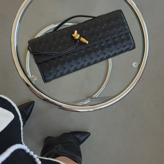 inspired by designer dupe handbag mini pouch in black minimalist handbag women luxury woven purse for special occasion tasche birthday gift for girlfriend or mothers day gift gewebte tasche pattybofficial stylish crossbody strap dumpling bag