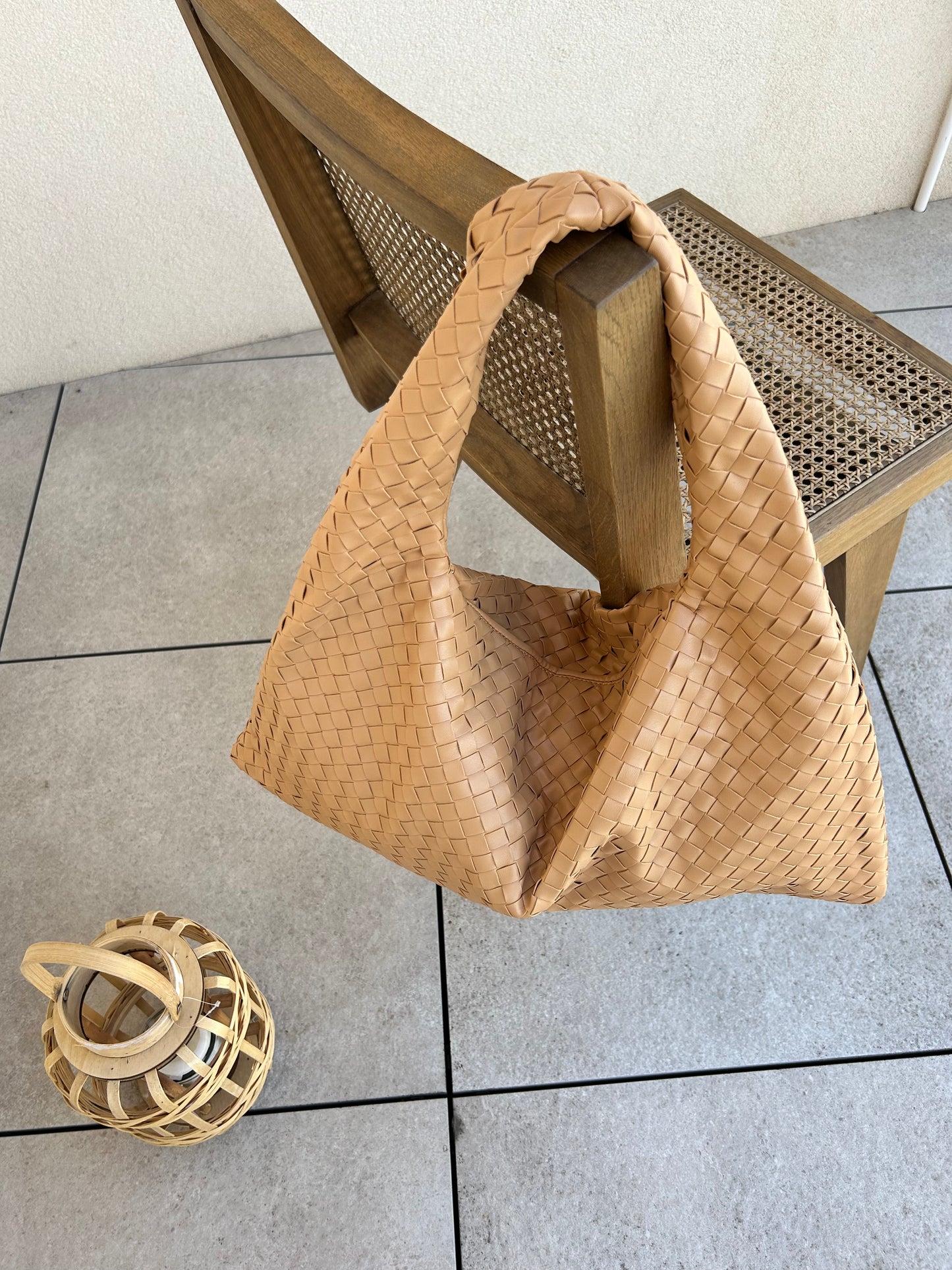Gift for Girlfriend Woven Bag with Knot Leather Purse Everyday Women Bag Stylish Oversized Hobo Shoulder Clutch Versatile Large Bag birthday gift for girlfriend luxury designer inspired handbag pattybofficial knoten tasche christmas gift for her